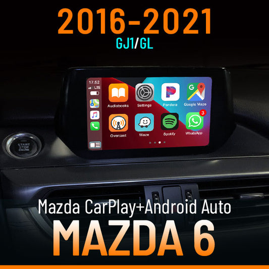 Christmas Sale: Apple CarPlay for 2016-2021 Mazda 6 | Wireless & Wired | CarPlay & Android Auto Upgrade Module / Adapter