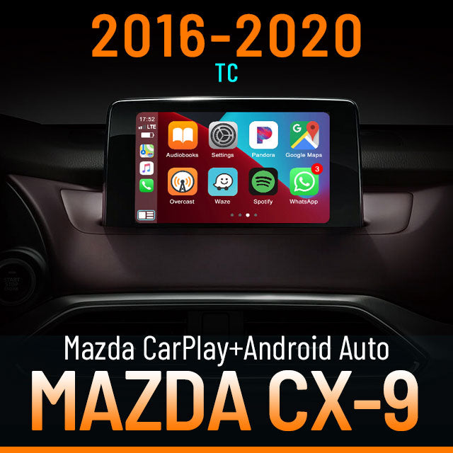 Christmas Sale: Apple CarPlay for 2016-2020 Mazda CX-9 | Wireless & Wired | CarPlay & Android Auto Upgrade Module / Adapter