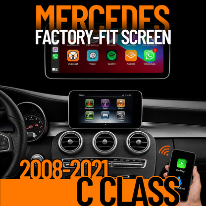 UNAVI Factory-Fit 10.25" / 12.3" Touch Screen Upgrade for 2008-2021 Mercedes-Benz C-Class | Wireless Apple CarPlay & Android Auto (NTG 4.0 / 4.5 / 5.0) - UNAVI USA, Inc.