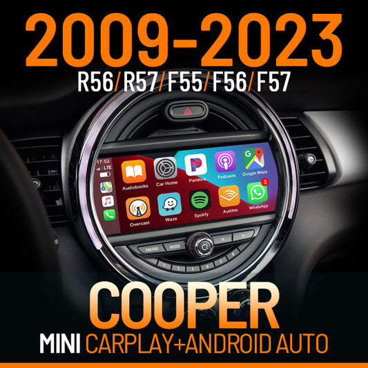 [Sale] Apple CarPlay for 2009-2023 MINI Cooper R56 R57 F55 F56 F57 | Wireless & Wired | CarPlay & Android Auto Upgrade Module / Adapter