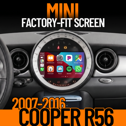 Unavi 7" Factory-Fit Screen for MINI Cooper R56 (2007-2010) | Wireless CarPlay & Android Auto | CCC Type Retrofit - UNAVI USA, Inc.