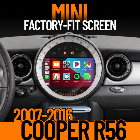 Unavi 7" Factory-Fit Screen for MINI Cooper R56 (2007-2010) | Wireless CarPlay & Android Auto | CCC Type Retrofit