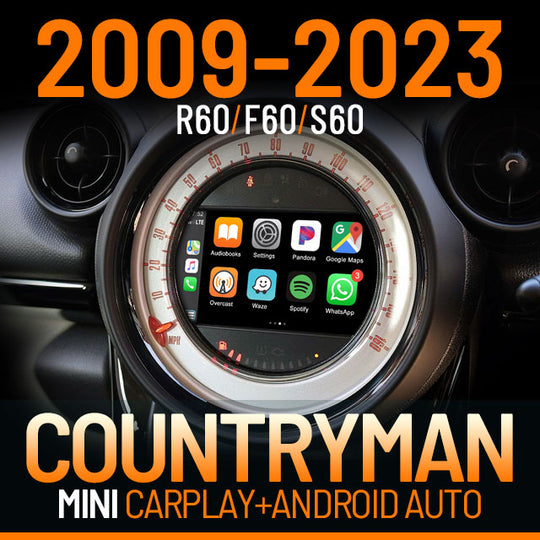 Christmas Sale | Apple CarPlay for 2009-2023 MINI Countryman R60 F60 S60 | Wireless & Wired | CarPlay & Android Auto Upgrade Module / Adapter