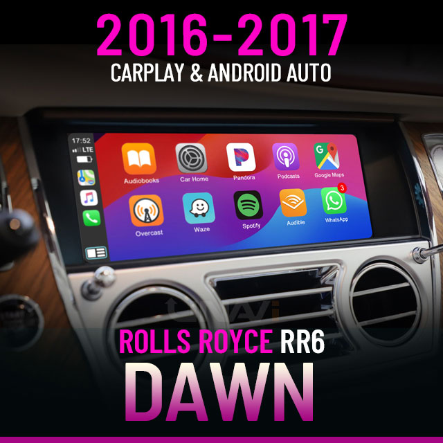 Black Friday Sale | Apple CarPlay for 2016-2017 Rolls-Royce Dawn | Wireless & Wired | CarPlay & Android Auto Upgrade Module / Adapter