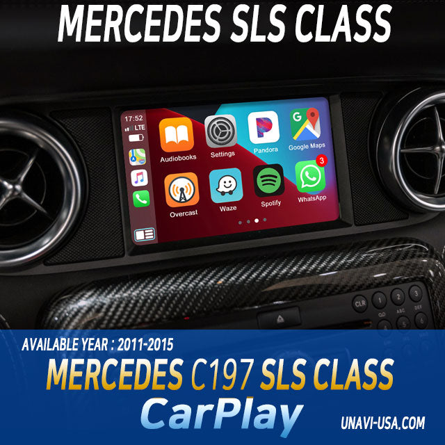 Halloween Sale | Apple CarPlay for 2011-2015 Mercedes Benz SLS Class | Wireless & Wired | CarPlay & Android Auto Upgrade Module / Adapter