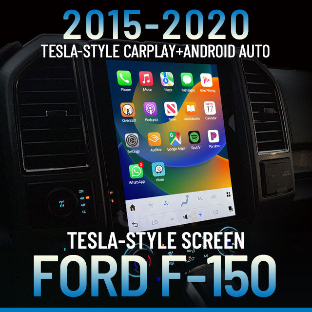 [Sale] Tesla-style Ford F150 CarPlay & Android Auto Screen 2015-2020 | Wireless & Wired System