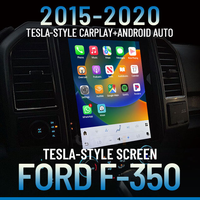 [Sale] Tesla-style Ford F350 CarPlay & Android Auto Screen 2015-2020 | Wireless & Wired System