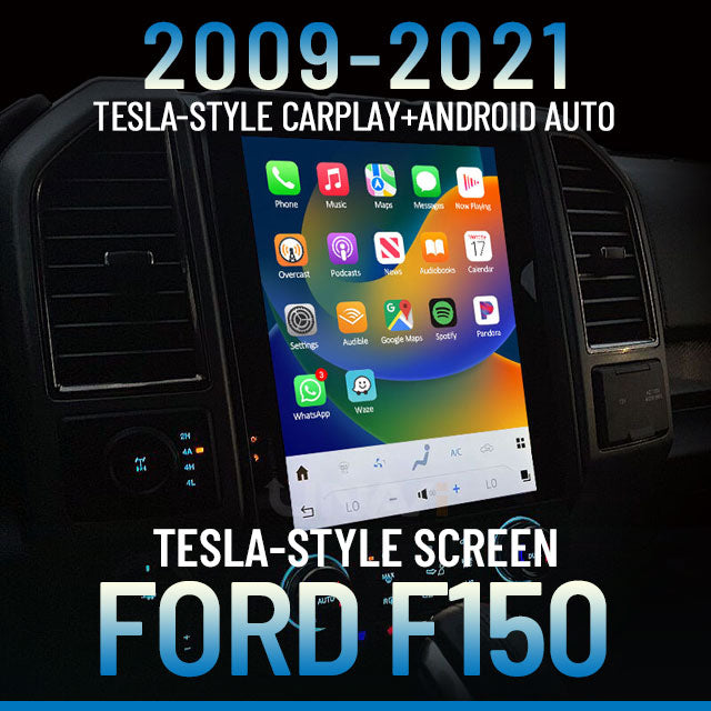 [Sale] Tesla-style Ford F150 CarPlay & Android Auto Screen 2009-2021 | Wireless & Wired System