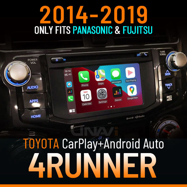 Labor Day Sale | Apple CarPlay for 2014-2019 Toyota 4Runner | Wireless & Wired | CarPlay & Android Auto Upgrade Module / Adapter