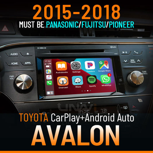 Halloween Sale | Apple CarPlay for 2015-2018 Toyota Avalon | Wireless & Wired | CarPlay & Android Auto Upgrade Module / Adapter