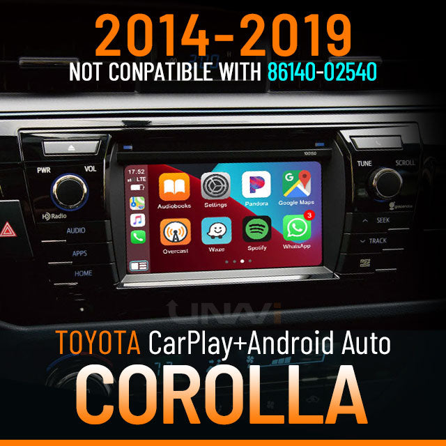 Autumn Sale | Apple CarPlay for 2014-2019 Toyota Corolla | Wireless & Wired | CarPlay & Android Auto Upgrade Module / Adapter