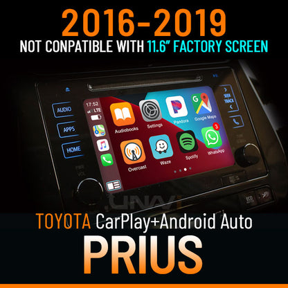 [Sale] Apple CarPlay for 2016-2019 Toyota Prius | Wireless & Wired | CarPlay & Android Auto Upgrade Module / Adapter