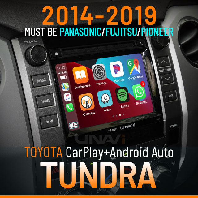 Autumn Sale | Apple CarPlay for 2014-2019 Toyota Tundra | Wireless & Wired | CarPlay & Android Auto Upgrade Module / Adapter