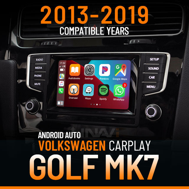 volkswagen golf carplay android auto retrofit installation by Unavi