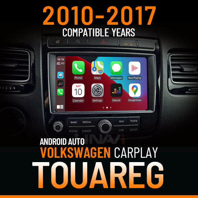 Christmas Sale | Apple CarPlay for 2010-2017 Volkswagen Touareg | Wireless & Wired | CarPlay & Android Auto Upgrade Module / Adapter