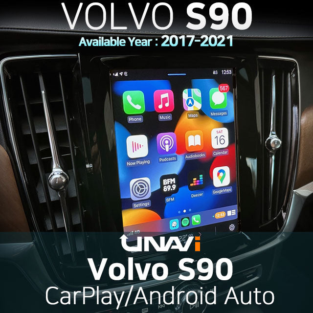 4th July Sale: Apple CarPlay for 2017-2021 Volvo S90 | Wireless & Wired | CarPlay & Android Auto Upgrade Module / Adapter