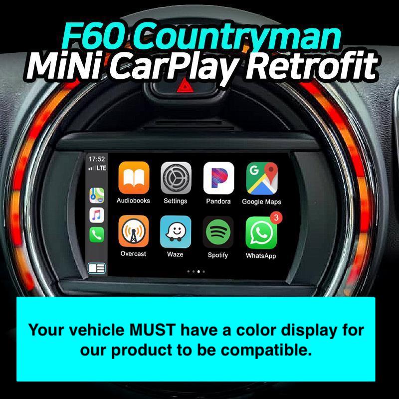 Memorial Day Sale | Apple CarPlay for 2009-2020 MINI Countryman R60 F60 | Wireless & Wired | CarPlay & Android Auto Upgrade Module / Adapter