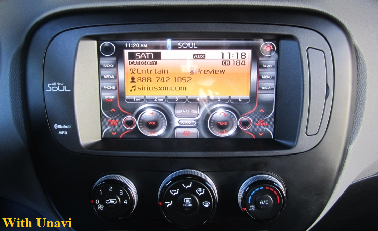 UNAVI Navigation for Kia Soul | OEM Integrated GPS Navigation 2012-2013 | 4/5 Touch Display | OEM Backup Camera | UVO (Jukebox) / F1 Navigation