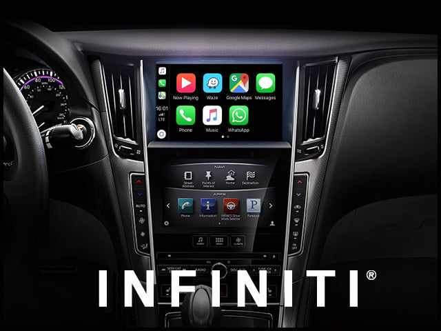 Presidents Day Sale : Apple CarPlay for INFINITI Q50 2014-2020 | Wired & Wireless | CarPlay & Android Auto Upgrade Module Update