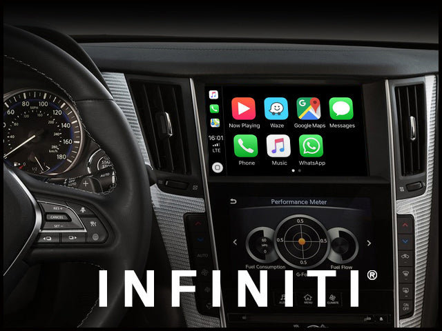 Presidents Day Sale : Apple CarPlay for INFINITI Q60 2014-2019 | Wired & Wireless | CarPlay & Android Auto Upgrade Module Update