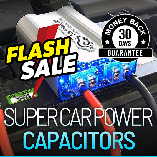 Memorial Day Sale: Car Super Capacitor for improves of acceleration reaction and car audio sound - Unavi Eco Power Cap
