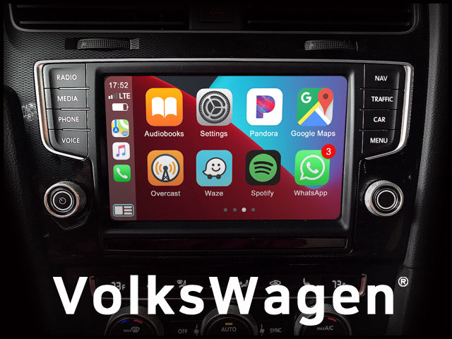 Indigenous Peoples' Day Sale : Apple CarPlay for 2014-2017 Volkswagen Golf | Wireless & Wired | CarPlay & Android Auto Upgrade Module / Adapter