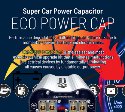 Presidents Day Sale: Car Super Capacitor for improves of acceleration reaction and car audio sound - Unavi Eco Power Cap