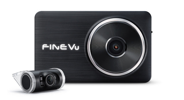 FineVu LX2000 | 2 Channel Dash Cam | Full HD | GPS Compatible | 32 GB SD Card - Unavi USA, Inc.