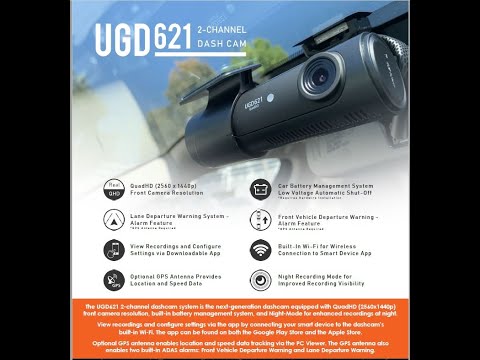 New Year Sale: UGD621, Front+Rear Dash Cam, 2K QHD