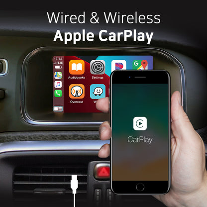 Indigenous Peoples' Day Sale : Apple CarPlay for 2015-2017 Volvo V40 | Wireless & Wired | CarPlay & Android Auto Upgrade Module / Adapter