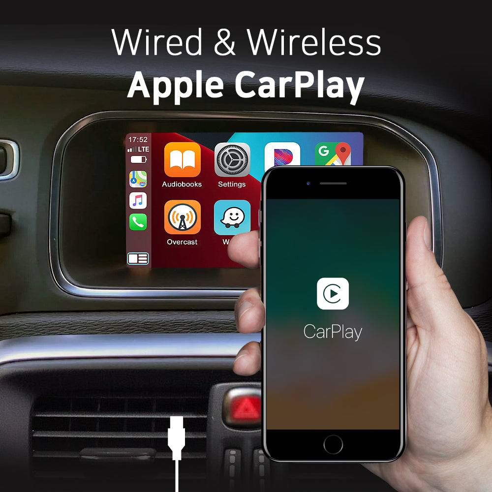 Easter Sale: Apple CarPlay for 2015-2018 Volvo V60 | Wireless & Wired | CarPlay & Android Auto Upgrade Module / Adapter