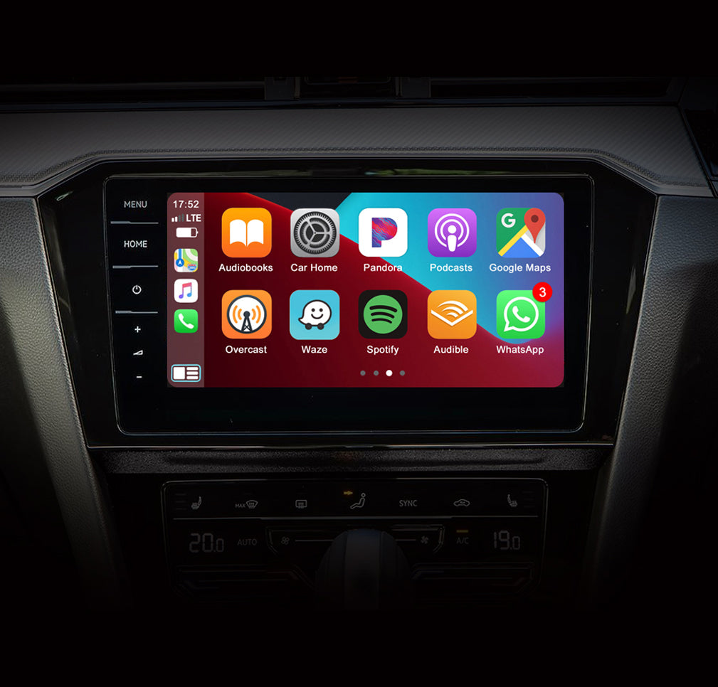 Indigenous Peoples' Day Sale : Apple CarPlay for 2016-2018 Volkswagen Passat | Wireless & Wired | CarPlay & Android Auto Upgrade Module / Adapter