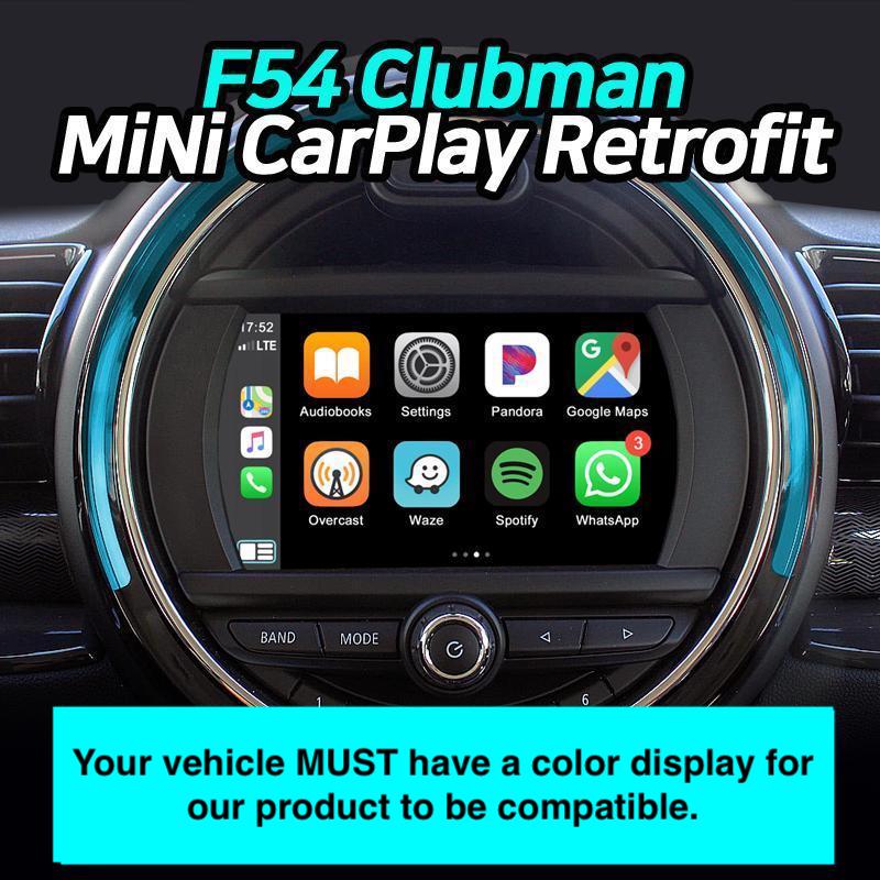Memorial Day Sale | Apple CarPlay for 2009-2020 MINI Clubman R55 F54  | Wireless & Wired | CarPlay & Android Auto Upgrade Module / Adapter