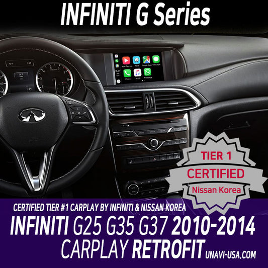 Presidents Day Sale : Apple CarPlay for INFINITI G25 G35 G37 2010-2014 (V36) | Wired & Wireless | CarPlay & Android Auto Module Update