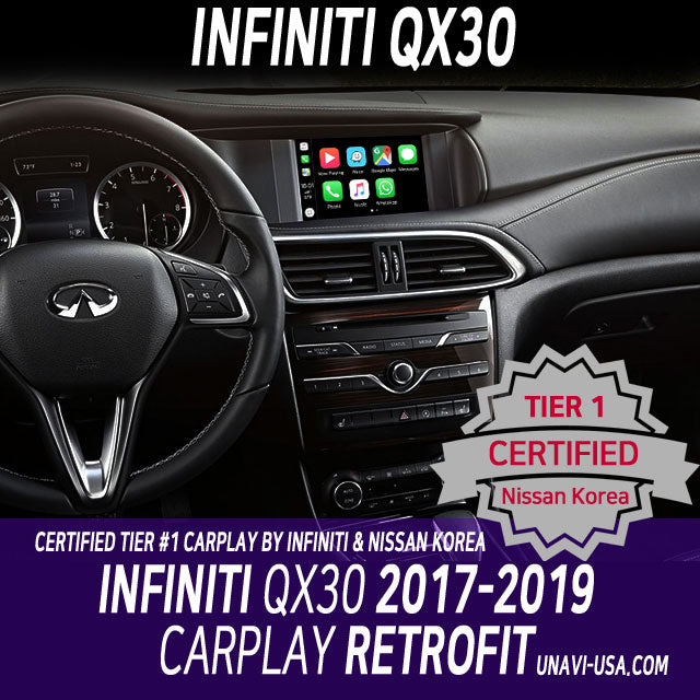 Columbus Day Sale : Apple CarPlay for INFINITI QX30 2017-2019 | Wired & Wireless | CarPlay & Android Auto Module Update