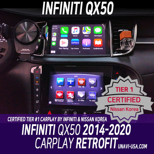 Columbus Day Sale : Apple CarPlay for INFINITI QX50 2014-2020 (J50 & J55) | Wired & Wireless | CarPlay & Android Auto Update Module