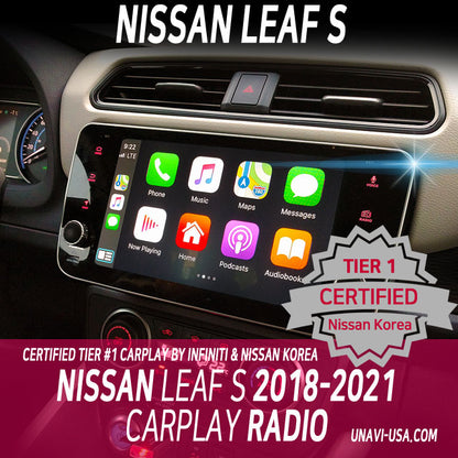 Presidents Day Sale : 2018-2021 Nissan Leaf S & SL OEM Multimedia Stereo Radio with Apple CarPlay and Android Auto