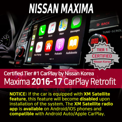 Columbus Day Sale : Apple CarPlay for Nissan Maxima 2016-2017 | Wired & Wireless | CarPlay & Android Auto Update Module