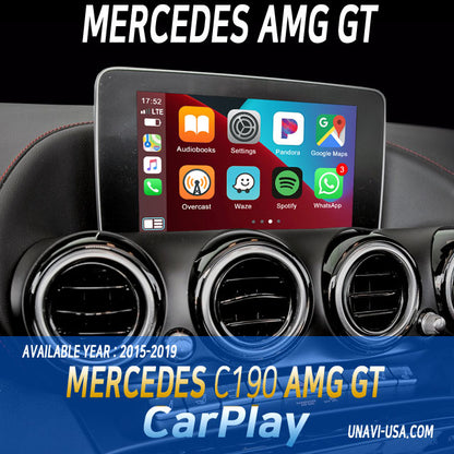 Black Friday Sale : Apple CarPlay for 2015-2019 Mercedes Benz AMG GT | Wireless & Wired | CarPlay & Android Auto Upgrade Module / Adapter