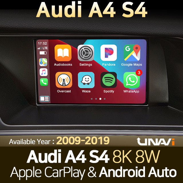 St.Patrick's Day Sale | Apple CarPlay for AUDI A4 & S4 2009-2019 | Wireless & Wired | CarPlay & Android Auto Module Update