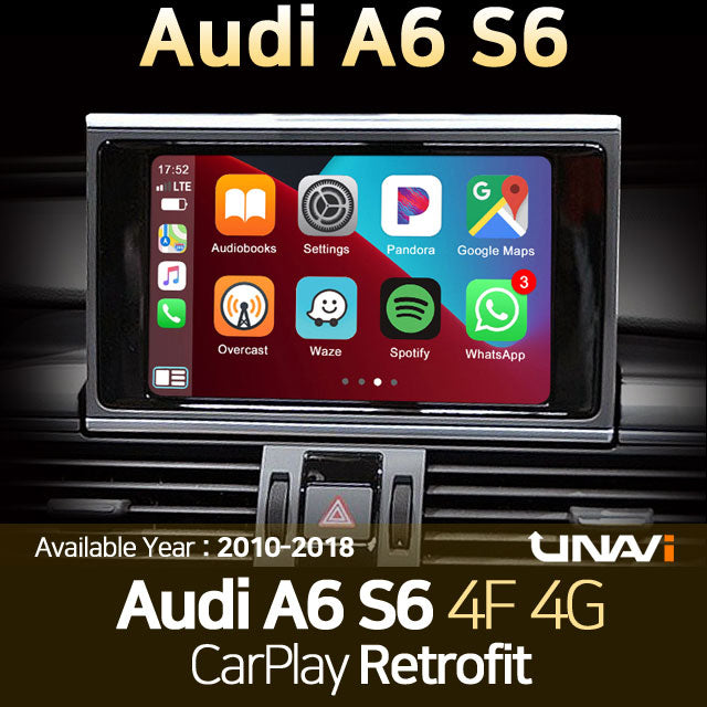 St.Patrick's Day Sale | Apple CarPlay for AUDI A6 & S6 2010-2018 | Wireless & Wired | CarPlay & Android Auto Module Update