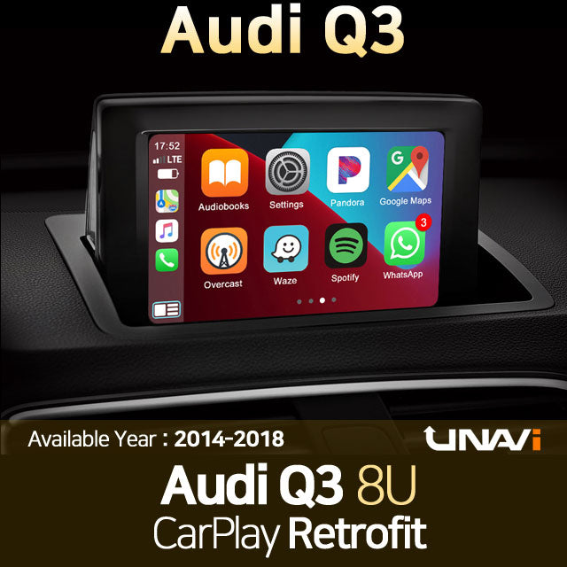 St.Patrick's Day Sale | Apple CarPlay for AUDI Q3 2014-2018 | Wireless & Wired | CarPlay & Android Auto Module Update