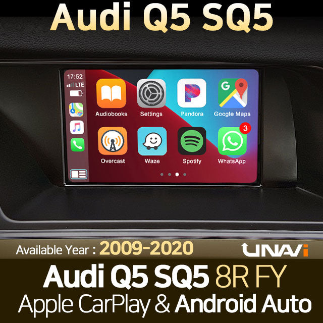 St.Patrick's Day Sale | Apple CarPlay for AUDI Q5 & SQ5 2009-2020 | Wireless & Wired | CarPlay & Android Auto Module Update