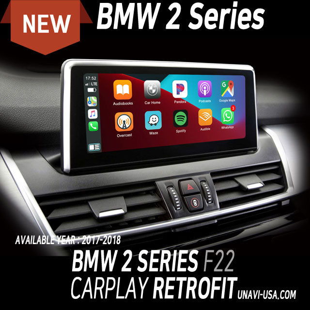 St.Patrick's Day Sale | Apple CarPlay for 2014-2019 BMW 2 Series | Wired & Wireless | CarPlay & Android Auto Upgrade Module / Adapter