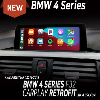 Presidents' Day Sale : Apple CarPlay for 2014-2020 BMW 4 Series | Wireless & Wired | CarPlay & Android Auto Upgrade Module / Adapter