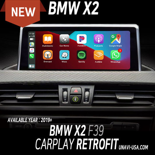 Columbus Day Sale : Apple CarPlay for 2018-2023 BMW X2 | Wired & Wireless | CarPlay & Android Auto Upgrade Module / Adapter