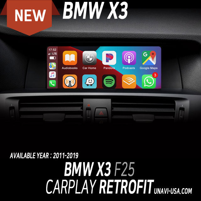 Memorial Day Sale | Apple CarPlay for 2011-2019 BMW X3 | Wireless & Wired | CarPlay & Android Auto Upgrade Module / Adapter