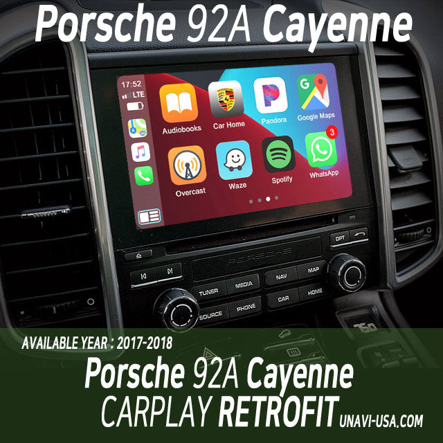 Columbus Day Sale : Apple CarPlay for Porsche Cayenne (92A) 2017-2018 | Wireless & Wired | CarPlay & Android Auto module upgrade