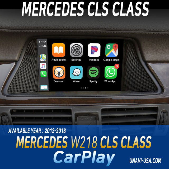 Columbus Day Sale : Apple CarPlay for 2012-2018 Mercedes Benz CLS Class | Wireless & Wired | CarPlay & Android Auto Upgrade Module / Adapter