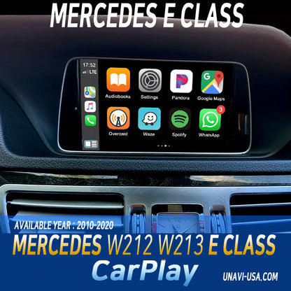 Memorial Day Sale | Apple CarPlay for 2010-2020 Mercedes Benz E Class | Wireless & Wired | CarPlay & Android Auto Upgrade Module / Adapter